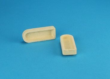 Boat, Combustion, Ceramic, Combustion Boat, Ceramic, 57 x 22 x 11 mm, 50/PK or 500/CS, Alpha Resources, AR9204