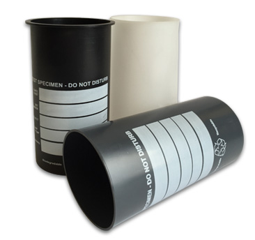 Cylinder Mold, Smooth, Strong, Durable ECON-O-MOLD Plastic, Non-Absorptive, 6 in. Diameter x 12 in. High