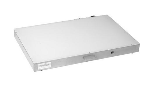 Light Box, Porta-Trace Stainless Steel, LED, 24 x 36 in., Plexiglass Top, Handle, 100 to 240 VAC, 6 ft. Cord