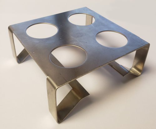 Crucible Tray, Inconel Alloy, 4-Place, for Crucible 90-5715-01