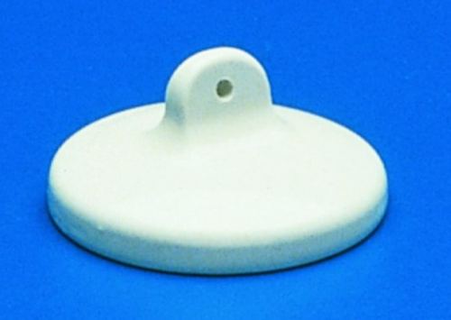 Crucible Cover, Porcelain, 49 mm Inside Diameter for Use with Coorstek 66053, 66107, 66170, 66135, 66151 Crucibles, Coorstek, 66124