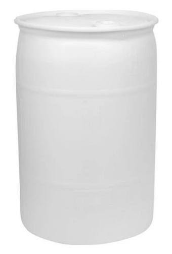Open Top 30 Gallon Polyethylene Drum, Reconditioned