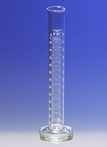 Cylinder, Pyrex Double Metric Scale Graduated, Class A, To Deliver, 100 mL, Corning, 3023-100