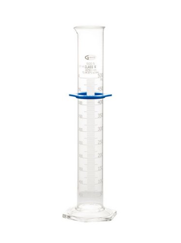 Graduated Cylinder, Glass, Class A, Individually Serialized/Certified, To Contain, 500 mL, CY3020-0500