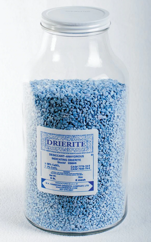 Drierite Indicating Desiccant, Anhydrous Calcium Sulfate, 8 Mesh, 5 lb., W.A Hammond, 23005