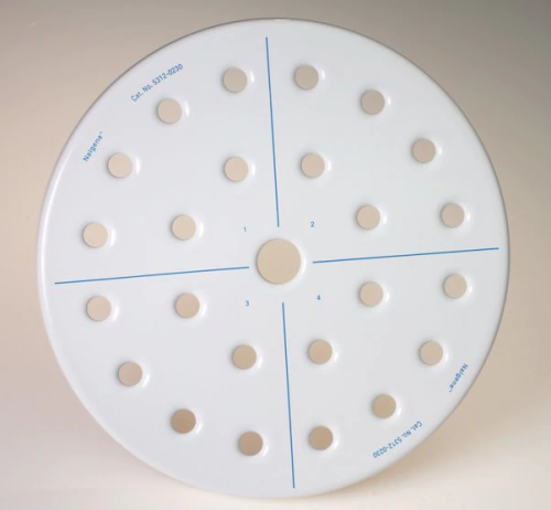 Nalgene Desiccator Plate, Nucerite, Autoclavable, 230 mm Diameter 13 mm Thick, Plate has 24 holes, 5312-0230