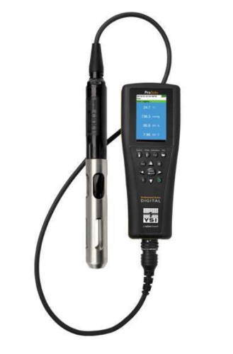 ProSolo Digital Handheld Portable Meter Kit with ODO/T Probe Assembly, 10 m Cable, and Case, YSI, 626664