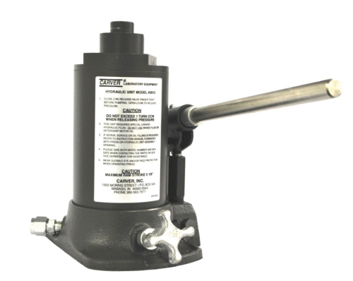 Hydraulic Unit/Jack, 12 Ton, Manual for Most Benchtop Presses, Carver Inc, 3912