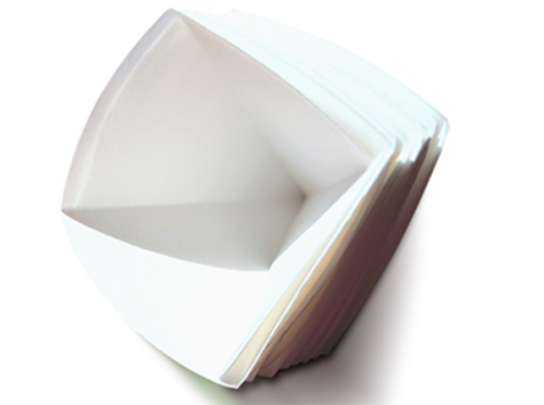 Cytiva Whatman Grade 1 Pyramid Pre-Folded Cellulose Filter Paper, 125 mm Diameter, 1000/PK, 989710112