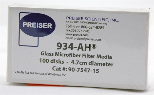 Preiser Filter Discs, Glass Fiber, Grade 934AH, 4.7 cm, 0.43 mm Thick, AH4700