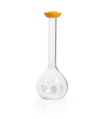 Volumetric Flask, Class B, To Contain, 50 mL, 12/CS, 28010-50