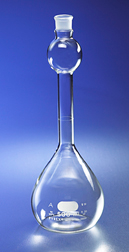 Flask, Pyrex Mixing Volumetric, Class A, with Standard Taper Glass Stopper, 500 mL, 1/CS, Corning, 5820-500