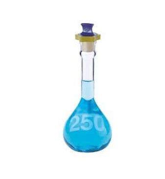 Volumetric Flasks, 50 mL, Class A, Heavy-Duty, Wide-Mouth, with Glass Stoppers (Case of 6), 92812G-50