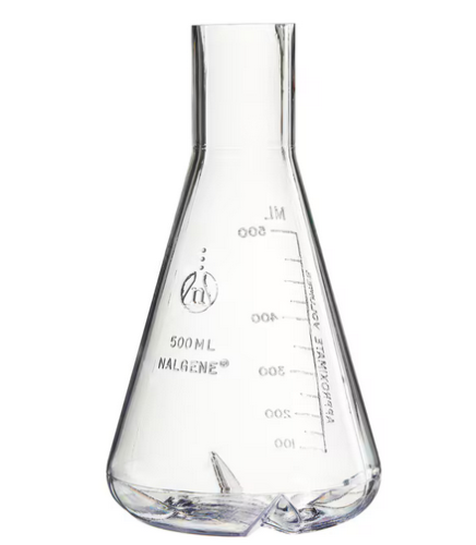 Flask Straight Neck PC 500 mL, 12/CS, Thermo Scientific, 4110-0500