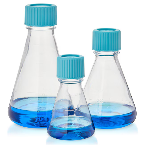 Sterile Single-Use Erlenmeyer Flasks with Plain Bottom 125 mL, 24/CS, Thermo Scientific, 4117-0125