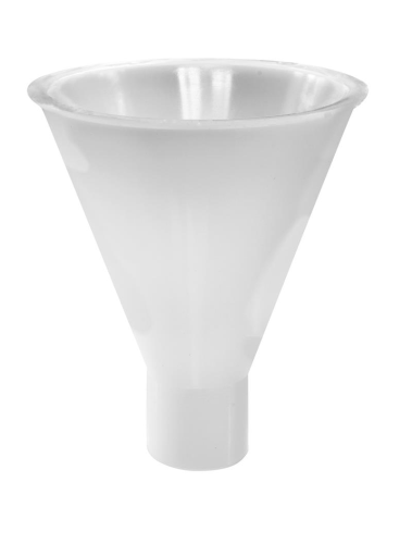 Large Heavy-Duty Powder Funnel, 510 mL Capacity, 124 mm Top I.D, Stem is 38 mm Long