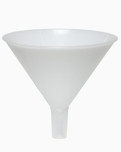 Funnel, Powder with 24/40 Tapered Stem, Polypropylene, 142 mm Top I.D., Bel Art Products, F14682-0000