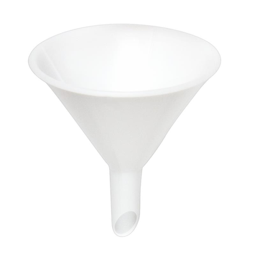 Heavy Duty Funnel, 4'' Diameter, Sturdy, Polypropylene funnel with ridges to prevent vapour lock, Bel Art Products, F14696-0000