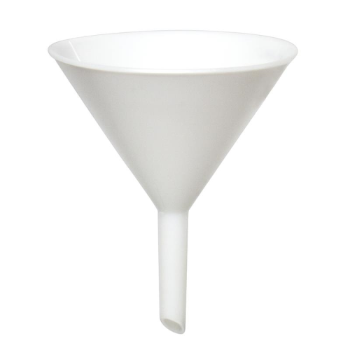 Heavy Duty Funnel, 6 in. Diameter, Sturdy, Polypropylene Funnel with Ridges to Prevent Vapour Lock, Package of 3, Bel Art Products, F14697-0000