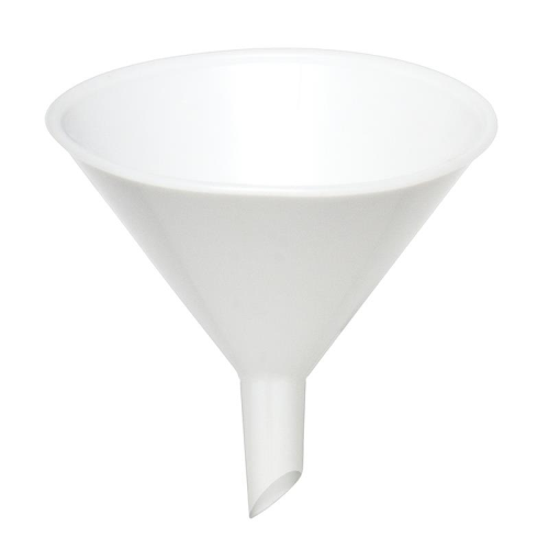 Heavy Duty Funnel, 7-1/4 in. Diameter, Sturdy, Polypropylene Funnel with Ridges to Prevent Vapour Lock, Package of 3, Bel Art Products, F14698-0000