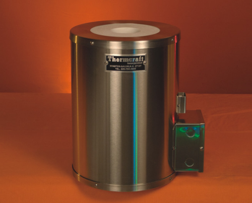 Solid Tube Furnace, for Process Tubes up to 2-3/4 in. Diameter, 1200 Degrees C (2192 Degrees F), 3 in. I.D x 24 in. Long, 230 V