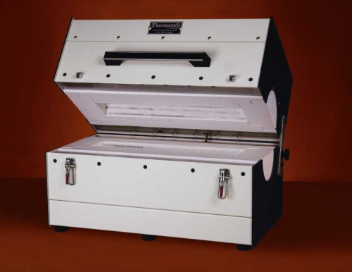 Split Tube Furnace, for Process Tubes up to 5 in. Diameter, 1100 Degrees C (2012 Degrees F), 6 in. I.D. x 36 in. Long, Three Heat Zones, 230 V