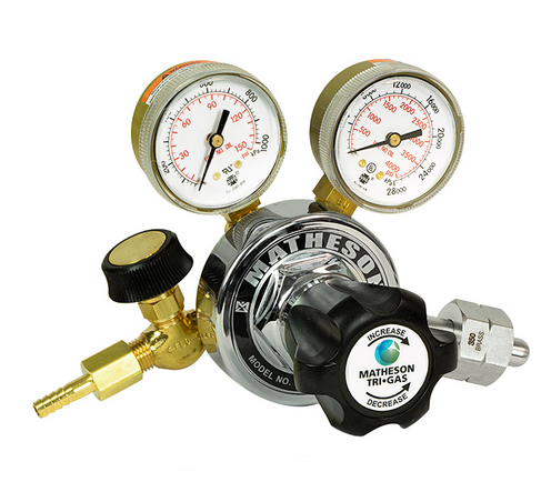 18 Series Single-Stage General Purpose Regulator - Brass, Matheson Tri Gas, SEQ 18L350