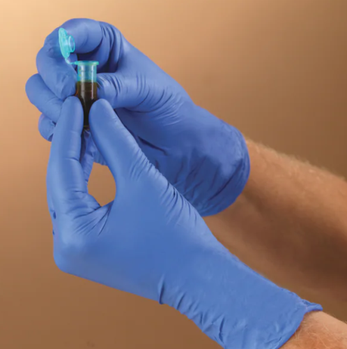Gloves, Nitrile, Blue, Size Medium, Non-Sterile, Powder Free, 3.5 mil Finger Thickness, 200/PK, 19-041-171C