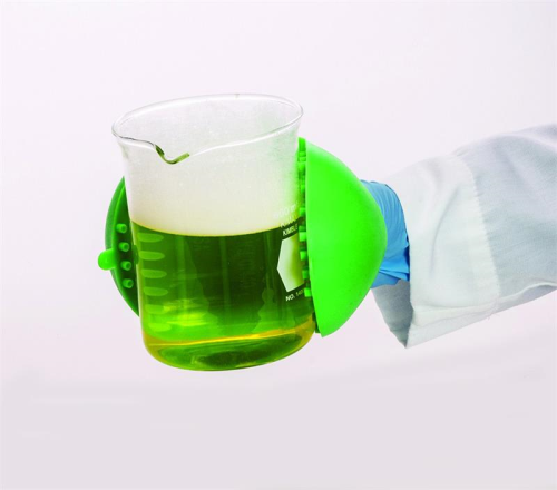 Glove, Silicone Hot Hand Protector, 10 x 19 cm, Lime Green, Bel Art Products, F38000-0002