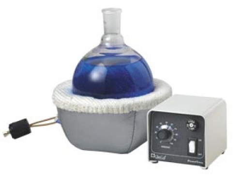 Fabric Hemispherical Heating Mantle / Controller for Round Bottom Flask, 1000 mL, 115 V, 380 W, Glas-Col, D100 O480PL