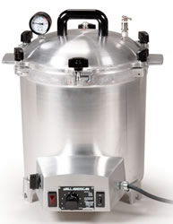 Autoclave, Portable Sterilizer, Electric, 25 qt., 240 V, Wisconsin Aluminum Foundry, 50X-240 V
