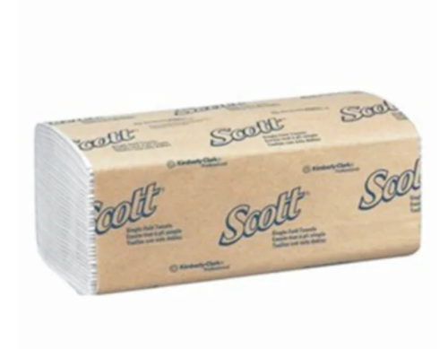 Scott Paper Towels, 3 Fold, 1 Ply, 4000 Towels/CS (in 16 PKS of 250) Kimberly-Clark, 01700