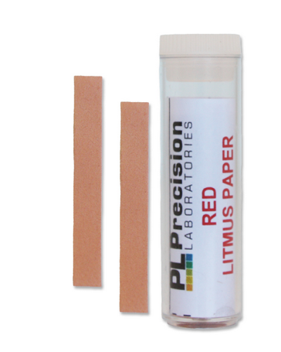 Red Litmus Test Strips, 100 Strips/Vial