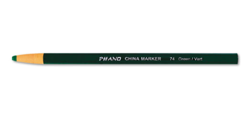 Pencil, Dixon Wax China Marker, Bright Green, 12/PK