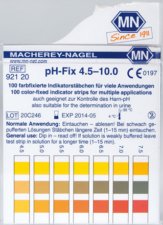 pH Paper, pH Range 4.5-10.0 (Package of 100)