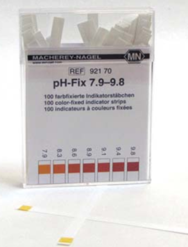 pH-Fix Test Strips, 7.9 to 9.8, 100/PK, CTL Scientific, 92170