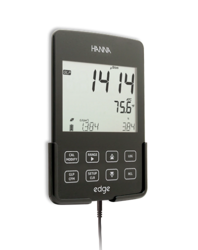 Multiparameter Meter, edge EC (Conductivity) Kit, with Cell and Solutions, Hanna Instruments, HI2030-01