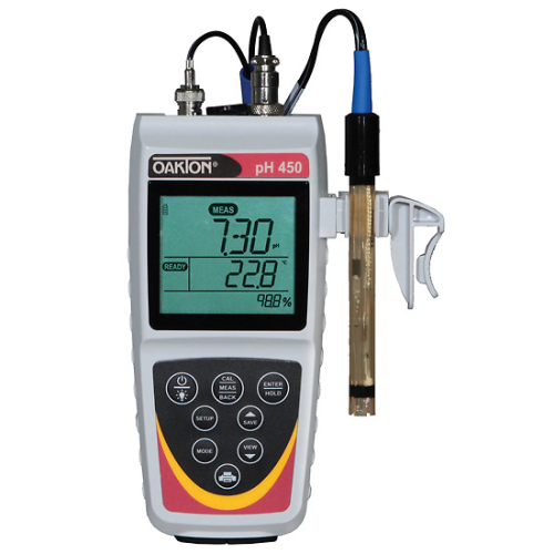 Oakton Portable pH 450 Meter with All-in-One pH/Temperature Probe, Cole-Parmer Instrument Company, WD-35618-30