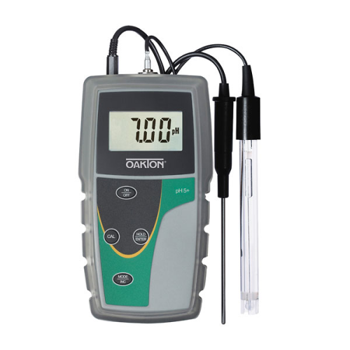 Oakton pH 6+ Handheld Meter withpH and ATC Probe, Rubber Boot & Batteries, WD-35613-22