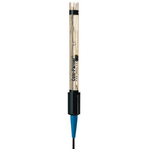 All-in-one Combination, pH/Temp Electrode, 3-ft. Cable, Epoxy body, Single-Junction, Gel Filled, Sub-Miniature Audio ATC, BNC, 12 mm Diameter, Cole-Parmer Instrument Company, WD-35811-71
