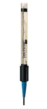 pH Electrode, All-in-One Combination pH/Temp electrode, 3-ft. Cable, Epoxy Body, Double-Junction, Gel Filled, Sub-Miniature audio ATC, BNC, 12 mm Diameter.