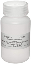 pH Double Junction Reference Fill Solution, 4M KCl, 125 mL, Cole Parmer Instrument Co., WD-35803-74