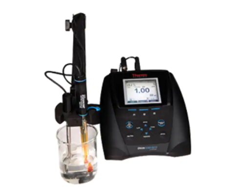 Star A214 pH/ISE Benchtop Meter Kit with ROSS Sodium Electrode and Solutions, ROSS Ultra Glass-Body pH Electrode, ATC probe, Stirrer Probe and Stand, Orion, STARA2148