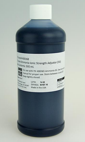 Ammonia Ionic Strength ADouble Junction 500 mL, Yellow Spring Instrument Co, 400368