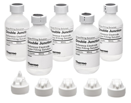 pH Reference Electrode Filling Solution for Outer Chamber: 10% KNO3, 5 x 60 mL Bottles/PK, 900003