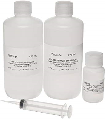 Ammonia Solution Kit for Single Junction ISE--ISA, Standard & Electrolyte, Cole Parmer Instrument Co., WD-35802-50