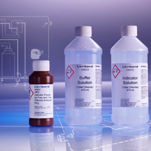 Chlorine, CL17 Total Chlorine Reagent Set, Includes DPD Indicating Powder, Total Chlorine Indicator Solution and Total Chlorine Buffer Solution (8, UN1824, P.G. II)