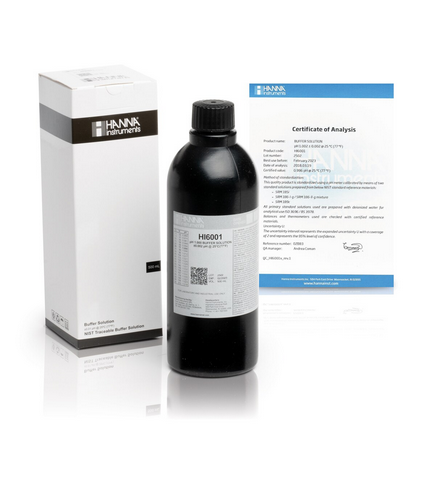 pH 1.000 Buffer Solution, Millesimal Research Grade, 500 mL, (Non-Regulated), Hanna Instruments, HI6001