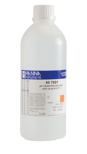 Buffer Solution, pH 1.68, 500 mL Bottle, Hanna Instruments, HI7001L