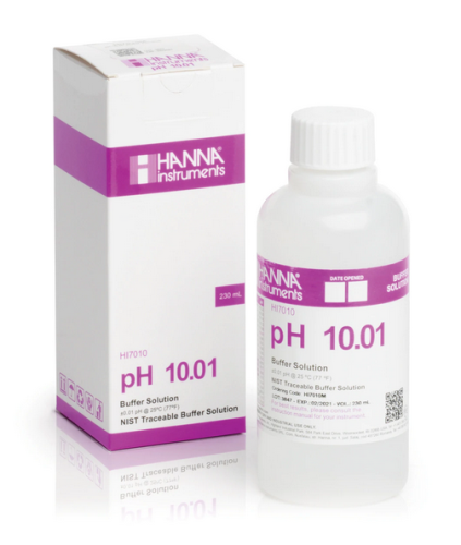 Buffer Solution, pH 10.01, 230 mL Bottle, Hanna Instruments, HI7010M